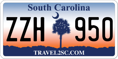 SC license plate ZZH950