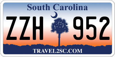 SC license plate ZZH952