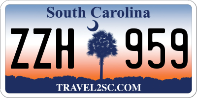 SC license plate ZZH959