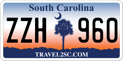SC license plate ZZH960