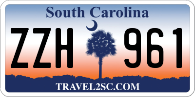 SC license plate ZZH961