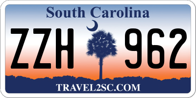 SC license plate ZZH962