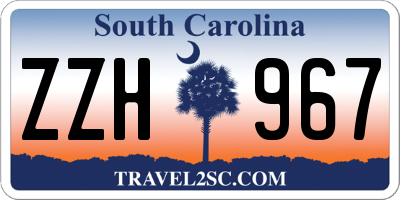 SC license plate ZZH967