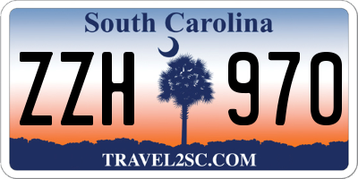 SC license plate ZZH970
