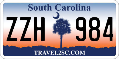 SC license plate ZZH984