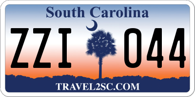 SC license plate ZZI044