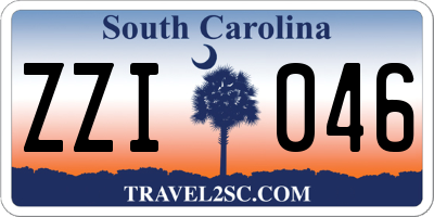 SC license plate ZZI046