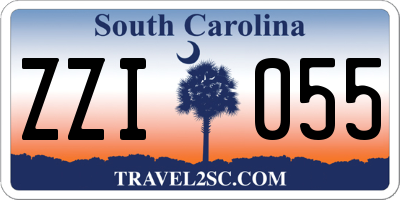 SC license plate ZZI055