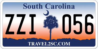SC license plate ZZI056