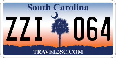 SC license plate ZZI064