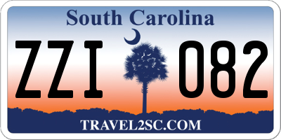 SC license plate ZZI082