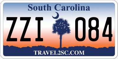 SC license plate ZZI084