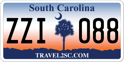 SC license plate ZZI088