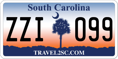 SC license plate ZZI099