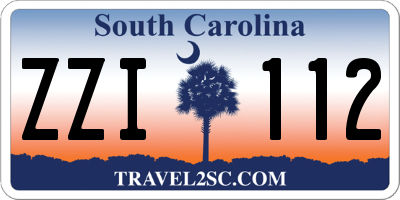 SC license plate ZZI112