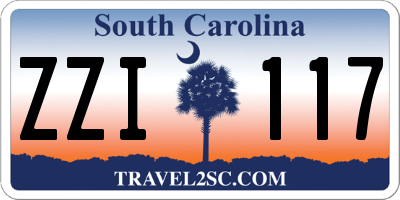 SC license plate ZZI117