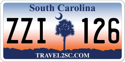 SC license plate ZZI126
