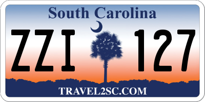 SC license plate ZZI127