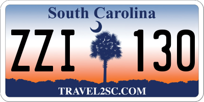 SC license plate ZZI130