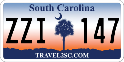 SC license plate ZZI147