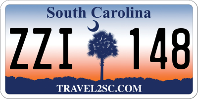 SC license plate ZZI148