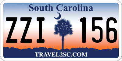 SC license plate ZZI156