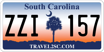SC license plate ZZI157