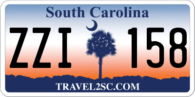 SC license plate ZZI158