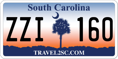 SC license plate ZZI160