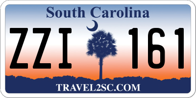 SC license plate ZZI161