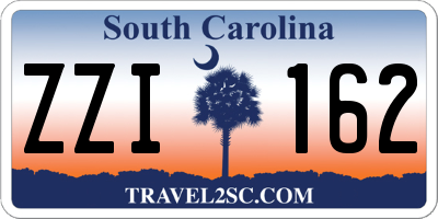 SC license plate ZZI162