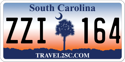 SC license plate ZZI164