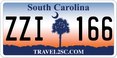 SC license plate ZZI166