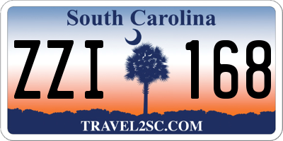 SC license plate ZZI168