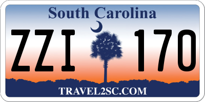 SC license plate ZZI170