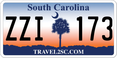 SC license plate ZZI173
