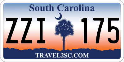 SC license plate ZZI175