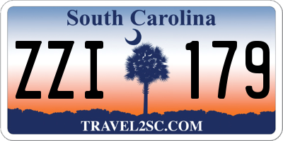 SC license plate ZZI179