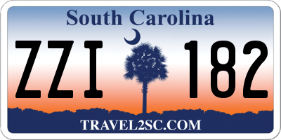 SC license plate ZZI182