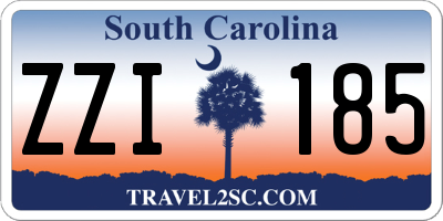 SC license plate ZZI185