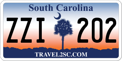 SC license plate ZZI202