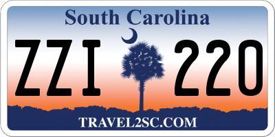 SC license plate ZZI220