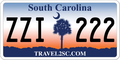 SC license plate ZZI222