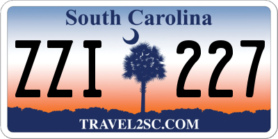 SC license plate ZZI227