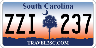 SC license plate ZZI237