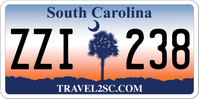SC license plate ZZI238