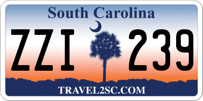 SC license plate ZZI239