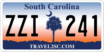 SC license plate ZZI241