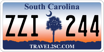SC license plate ZZI244