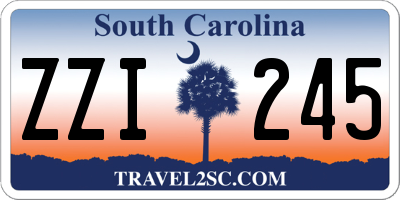 SC license plate ZZI245